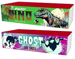 Set 2x 200 rán 20mm Angry dino / Ghost