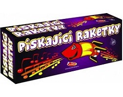 Pískajúce raketky – 12 ks